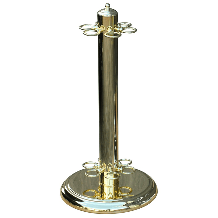Formula Sports 6 Cue Metal Stand Brass Accessories