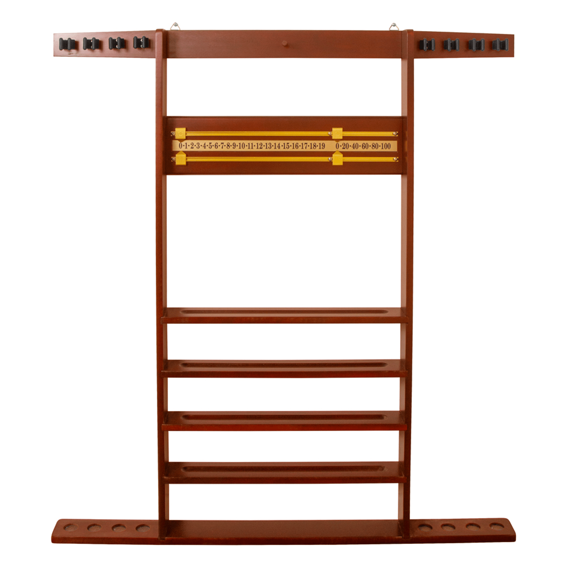 Formula Sports 8 Cue Combi Cue Rack Walnut Accessories