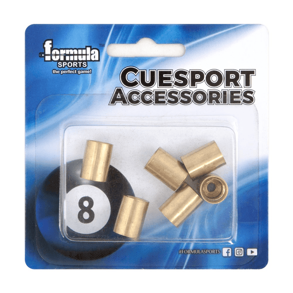 Formula Sports Brass Cue Ferrule (6 Pack) Accessories