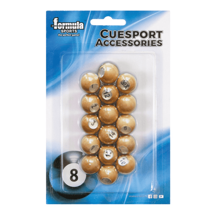 Formula Sports Kelly Pool Marbles Wooden Accessories