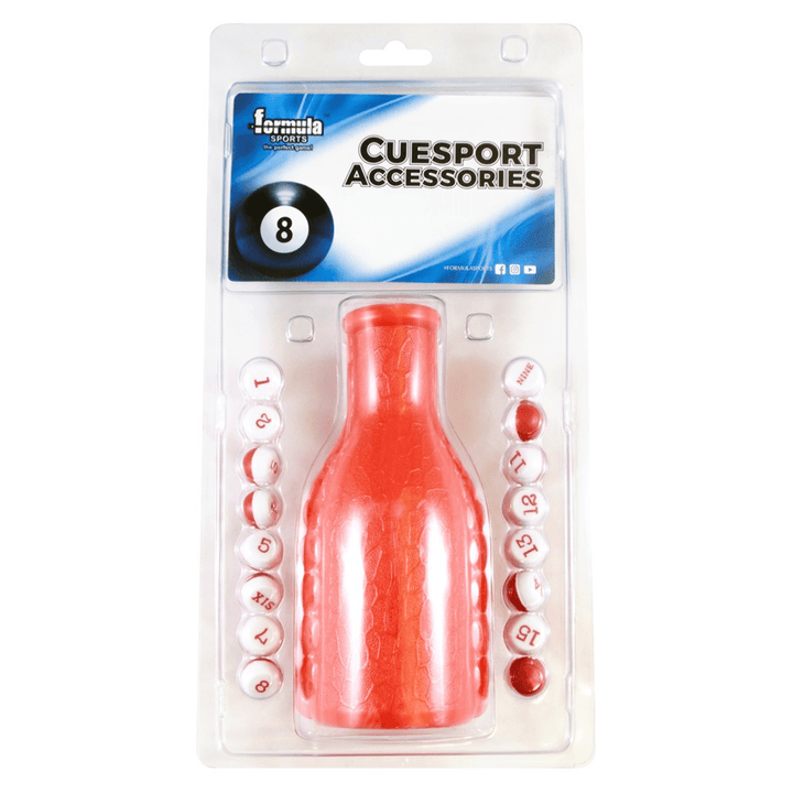 Formula Sports Kelly Pool Shaker & Marbles Red Accessories