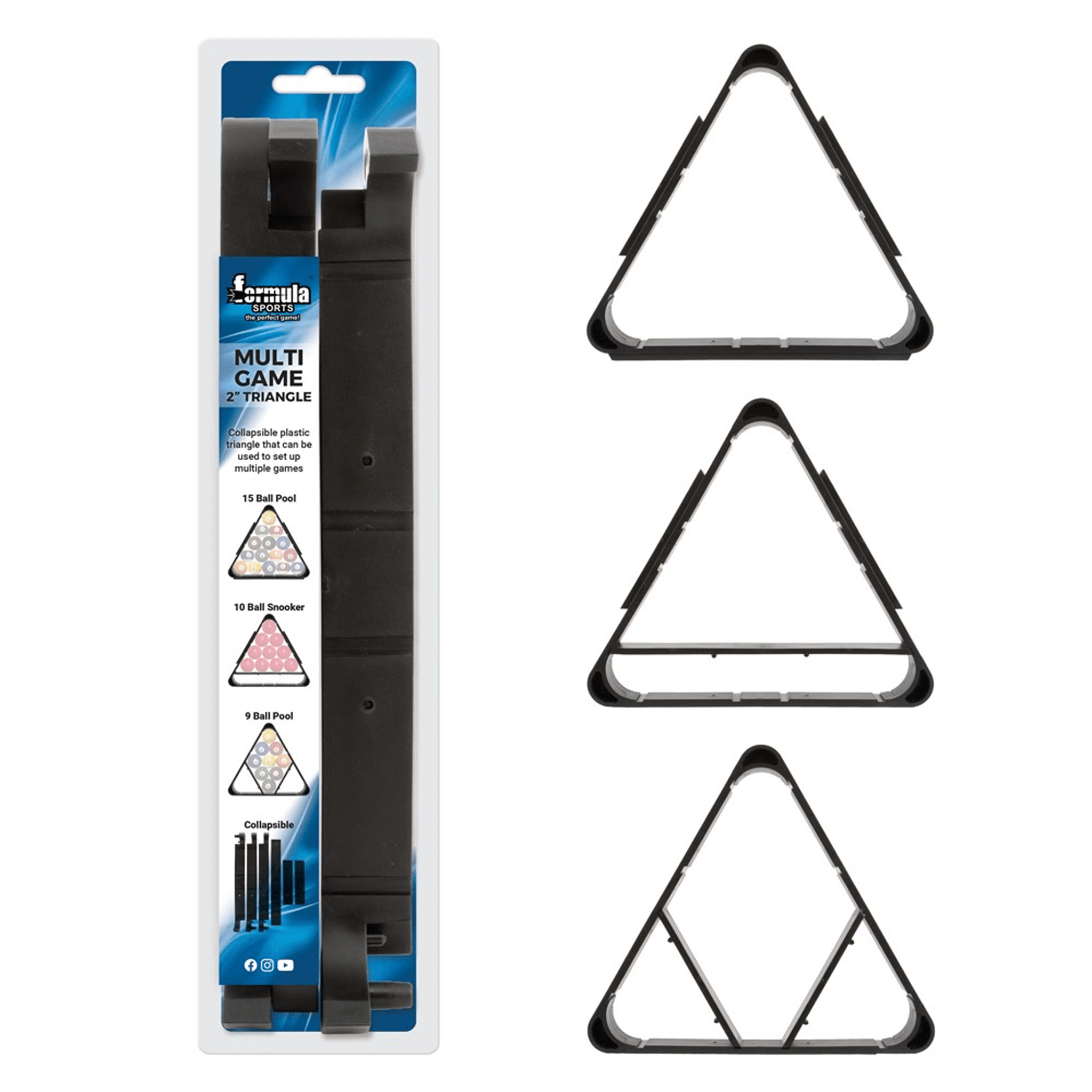 Buy Formula Sports Multi-Game PVC Triangle from Cue Store