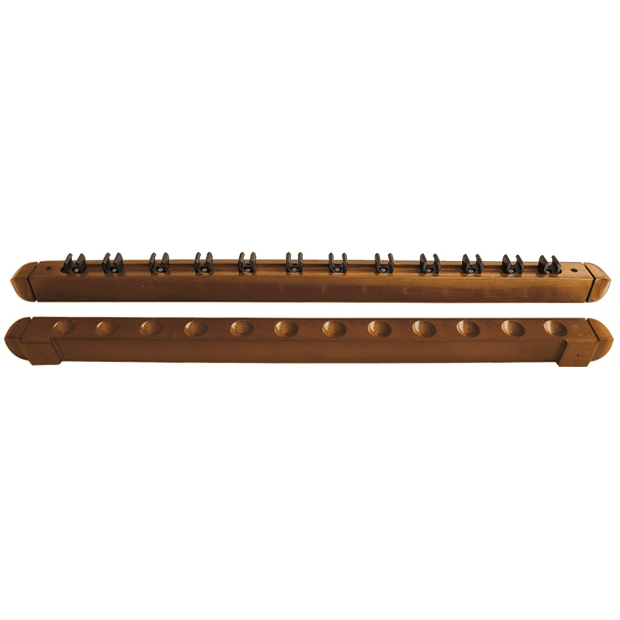 Formula Sports Oak Wall Cue Rack 12 Cue Accessories