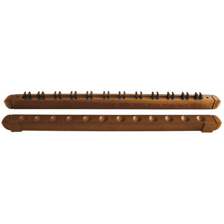 Formula Sports Oak Wall Cue Rack 12 Cue Accessories