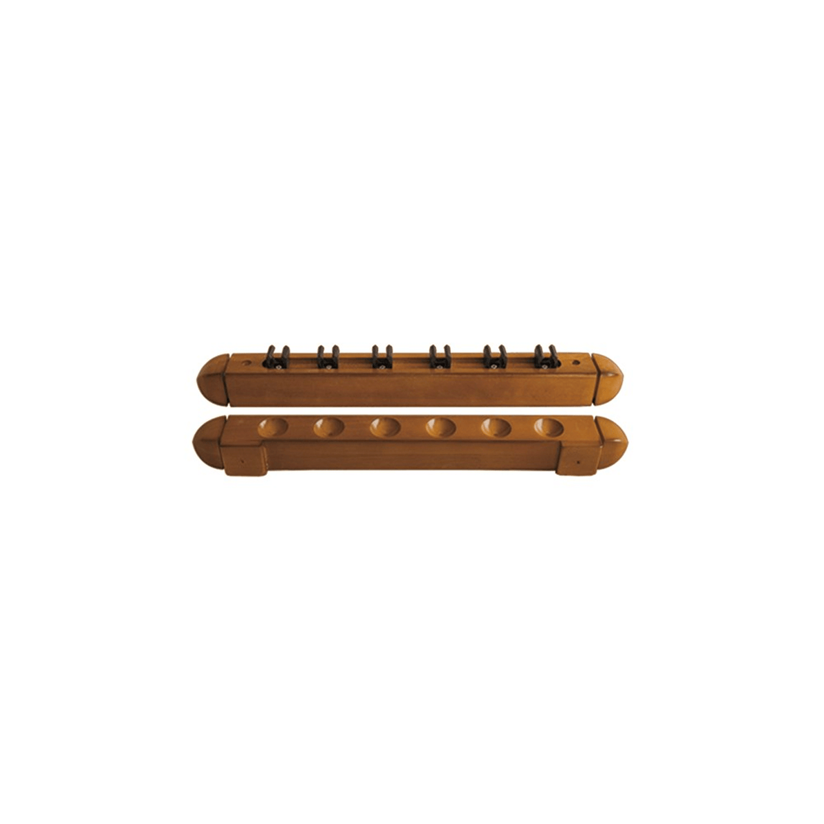 Formula Sports Oak Wall Cue Rack 6 Cue Accessories