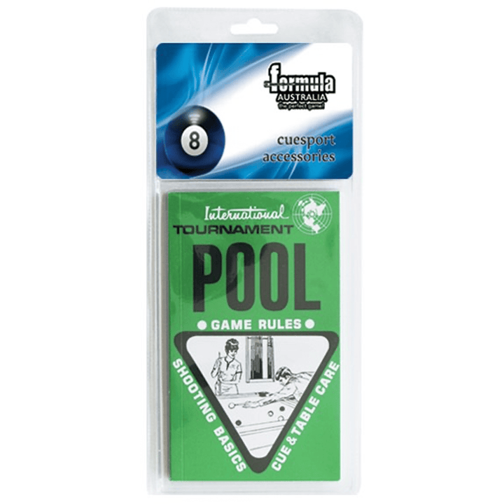 Formula Sports Tournament Pool Rule Booklet Accessories
