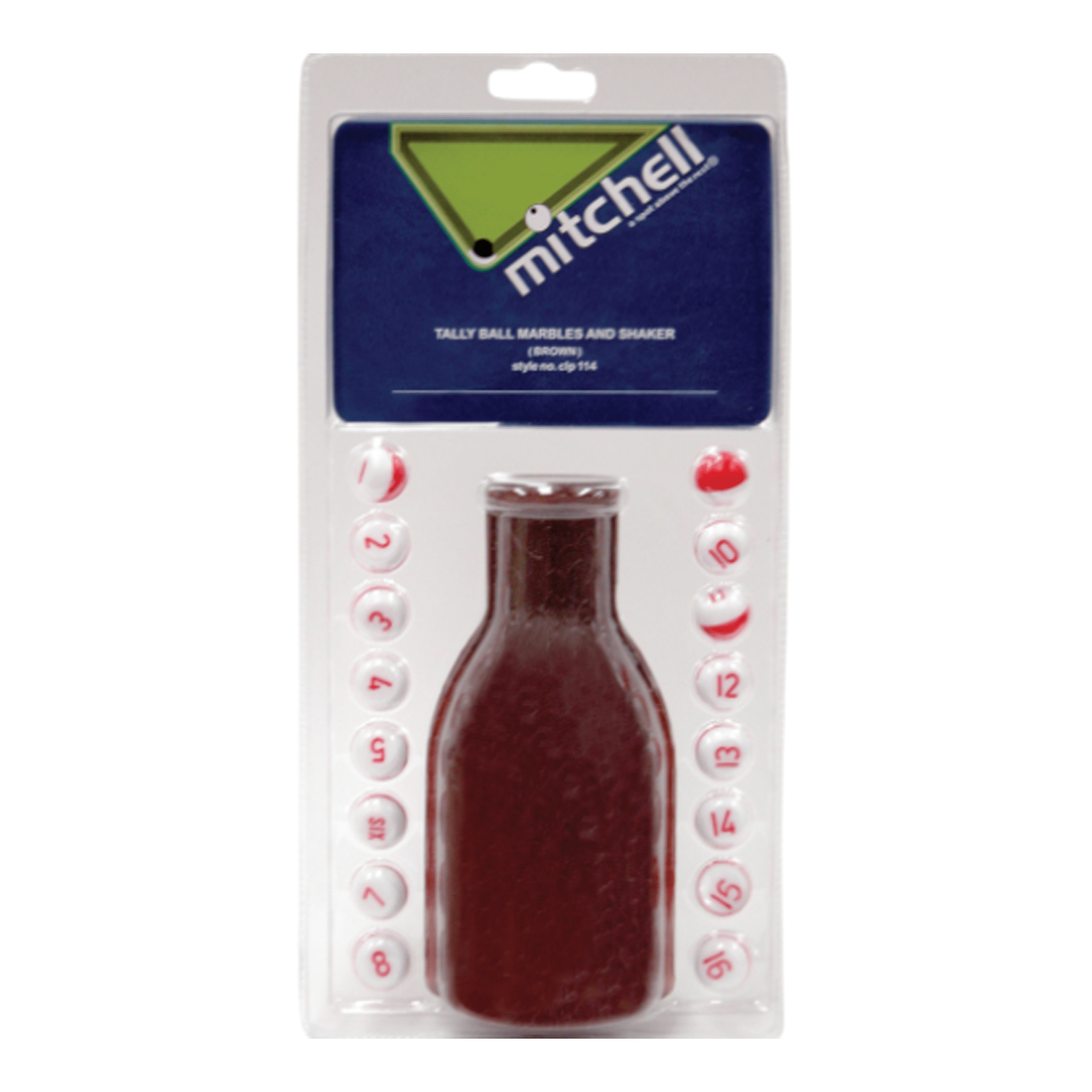 Mitchell Kelly Pool Shaker & Marbles Red Accessories