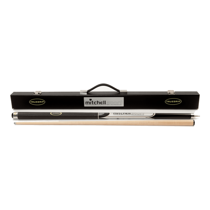 Mitchell True Grip Sport - 2-Piece Maple Cue & Case 57" / Silver Cues